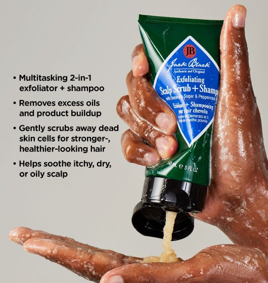  Exfoliating Scalp Scrub + Shampoo Jack Black 