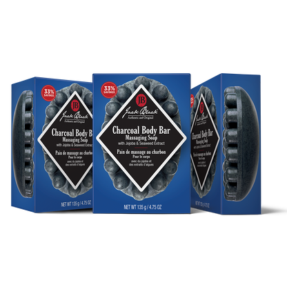 Charcoal Body Bar Massaging Soap Set