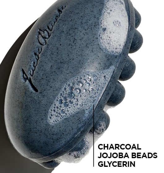  Charcoal Body Bar Massaging Soap - 3 Pack