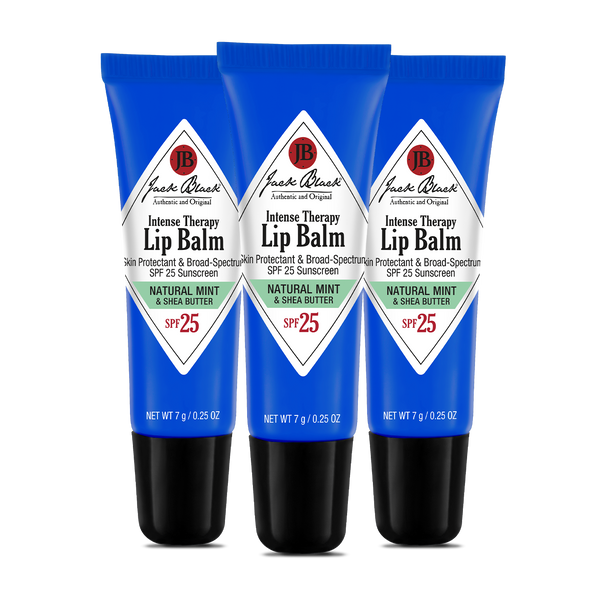 Lip Balm Pack Natural Mint & Shea Butter (Pack of 3) | Jack Black