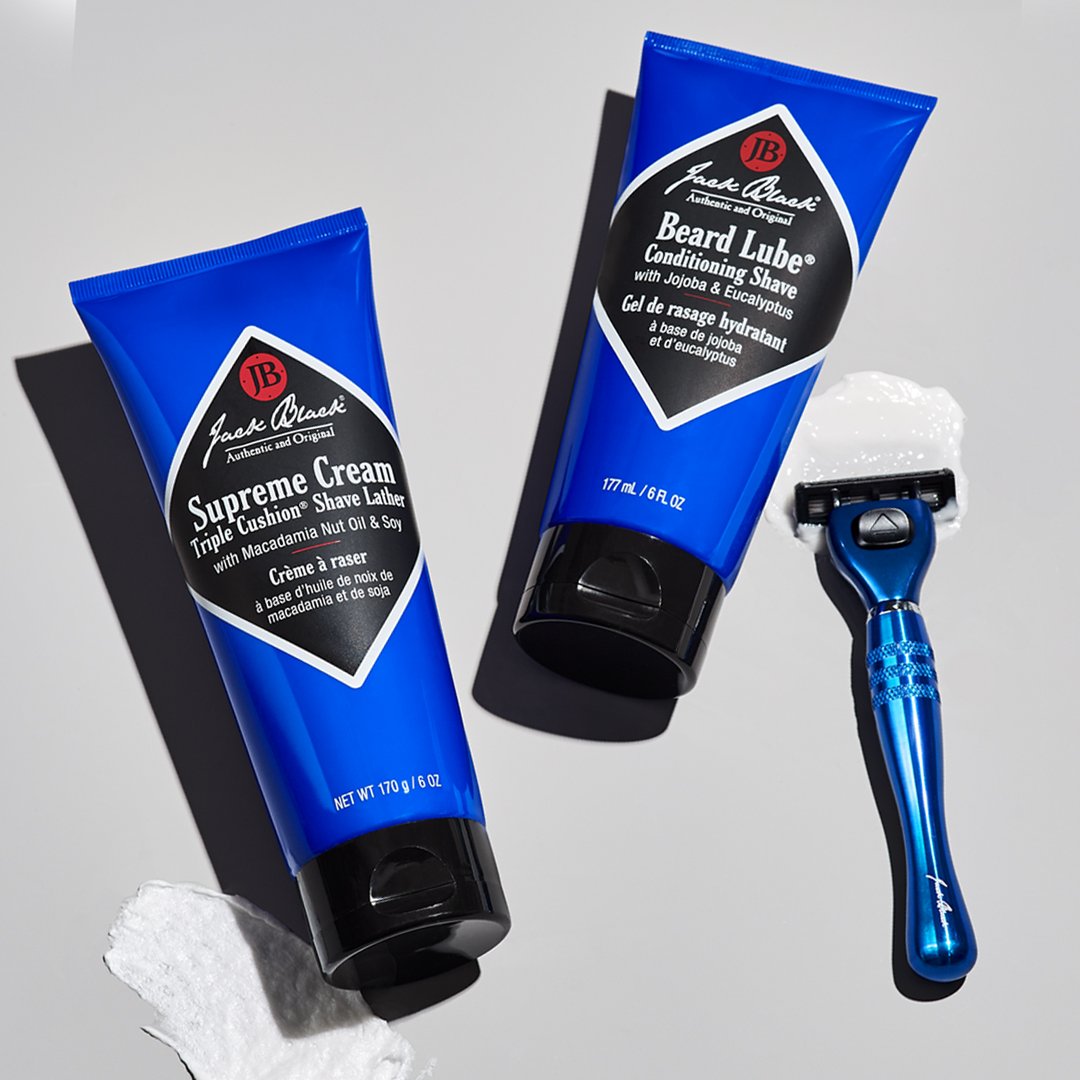Jack Black Supreme Cream Triple Cushion Shave Lather with Macadamia Nut Oil & Soy large