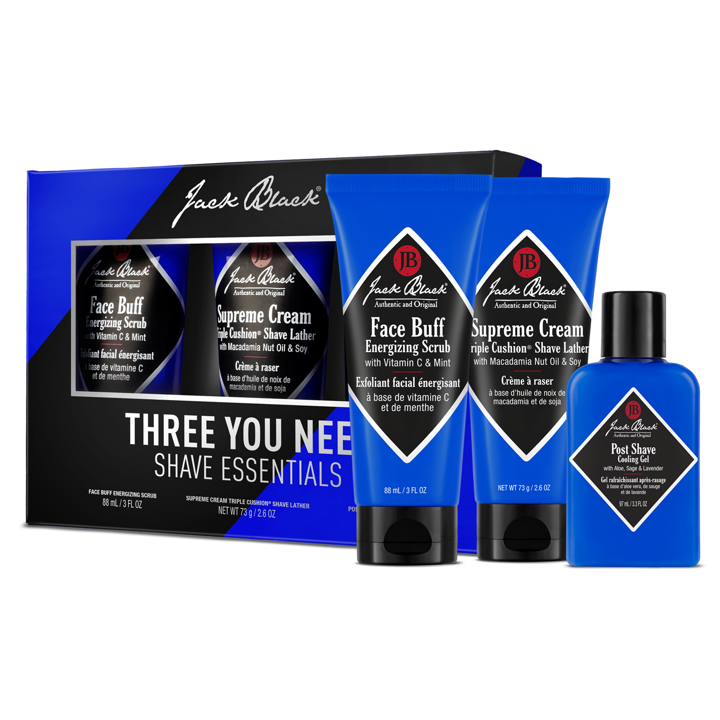 MEN'S RECELL BEAUTE 14セット Three You Need Shave Set | Jack Black