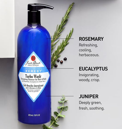 Turbo Wash?Energizing Cleanser for Hair & Body with Rosemary, Eucalyptus & Juniper Berry 4021